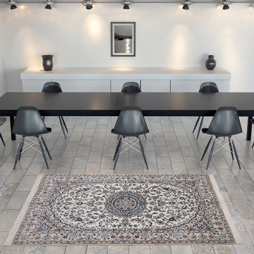 Persian Nain Rug in Modern Room