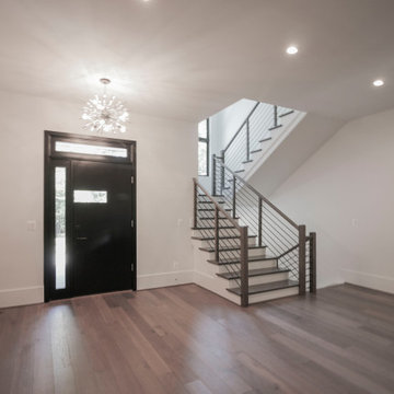 Project #79 | Minimalist Staircase with Black Horizontal Rods
