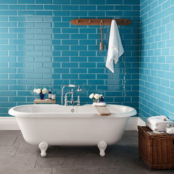 Diamante Teal Ceramic Subway Tile - Products