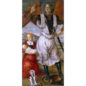 Bartolomeo della Gatta Archangel St Michael 15"x30" Premium Canvas Print
