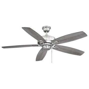 Wind Star 52" Indoor Ceiling Fan, Brushed Pewter