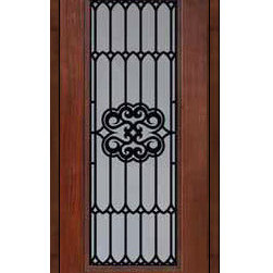 Exterior Single Door 80 Fiberglass Tivoli Full Lite GBG Glass - Front Doors