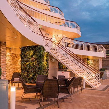 VistaFolia Faux Vertical Garden - Cruise ship Design
