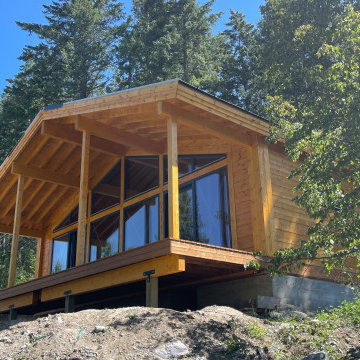 Modern Wood Cabin with Expansive Windows