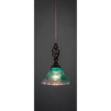 Elegante 1 Light Mini Pendant In Dark Granite (80-DG-458)