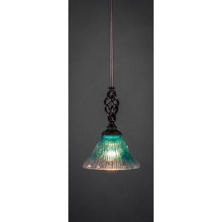 Elegante 1 Light Mini Pendant In Dark Granite (80-DG-458)