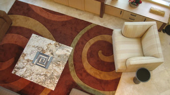 Sonoma CA residence - living room interior design and custom coffee table