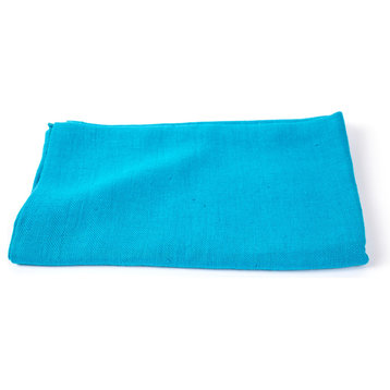 Linen Prewashed Lara Bath Towel, Turquoise, 65x130cm