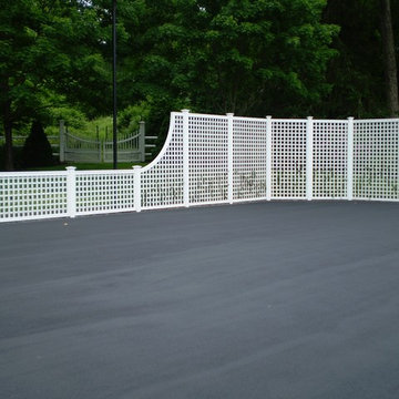 Lattice Tennis Court Enclosure