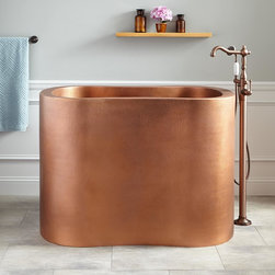 49" SILHOUETTE COPPER JAPANESE SOAKING TUB - Bathtubs