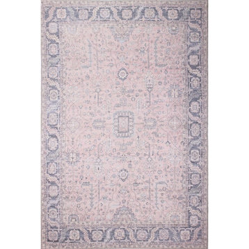 Bashian Impressions Zofia 5' X 7'6" Area Rug in Blush