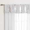 Sheer Faux Linen Twist Tab Curtains, Lightgrey
