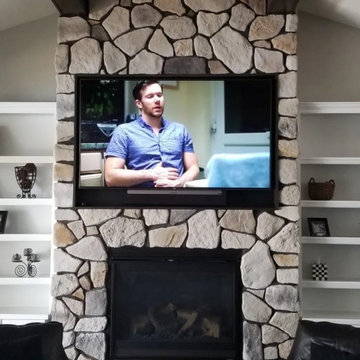 TV & Soundbar Fireplace Installation