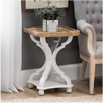 Rustic Farmhouse Accent End Table