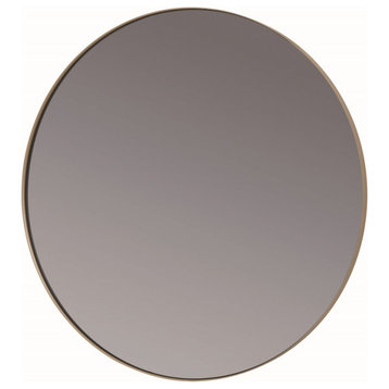 Blomus Rim Round Small Accent Mirror Smoke With Nomad (Tan)