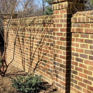 Brick Courtyard Wall in Vienna VA