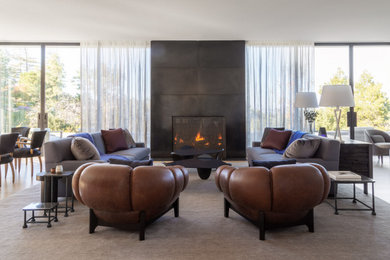 Inspiration for a contemporary living room remodel in San Francisco