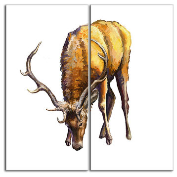 "Male Deer" Animal Canvas Print