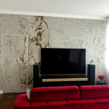 Декоративная покраска стен и роспись по мотивам Леонардо да Винчи