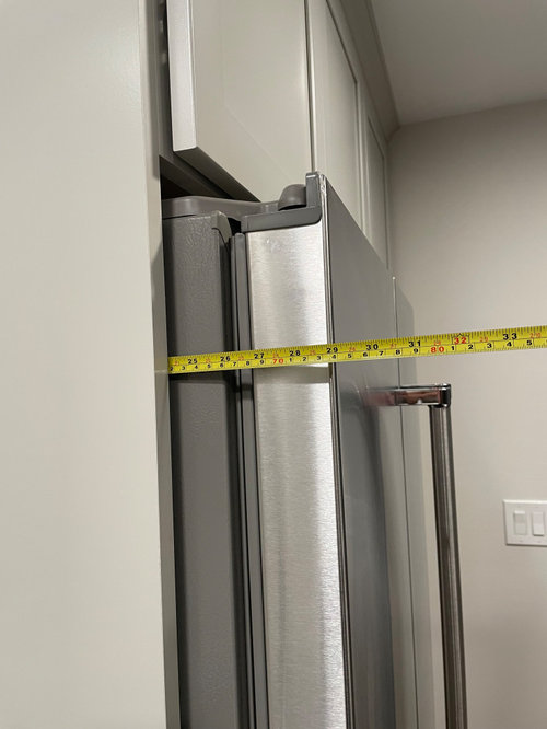 Fridge sticking out too much?