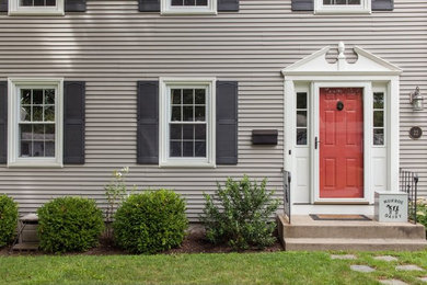 Example of a classic exterior home design in Providence