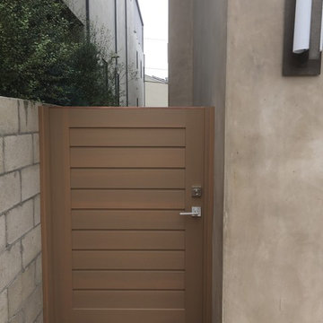 Modern Wood Custom Gates by Garden Passages