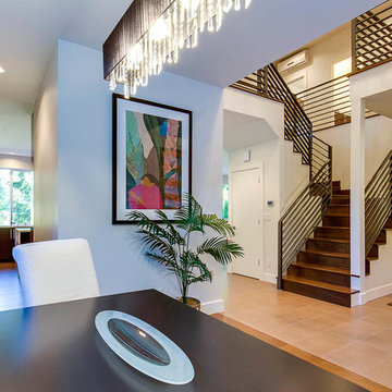 Dinning Room Modern Staircase