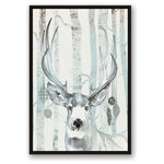 DDCG - Whimsical Watercolor Reindeer Canvas Wall Art, Framed, 24"x36" - Spread holiday cheer this Christmas season by transforming your home into a festive wonderland with spirited designs. This Whimsical Watercolor Reindeer Canvas Print Wall Art makes decorating for the holidays and cultivating your Christmas style easy. With durable construction and finished backing, our Christmas wall art creates the best Christmas decorations because each piece is printed individually on professional grade tightly woven canvas and built ready to hang. The result is a very merry home your holiday guests will love.