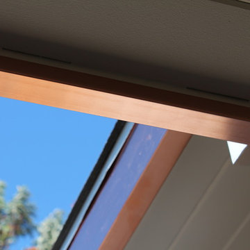 Copper Fascia Wrap and Angle Face Gutters, . Santa Monica.