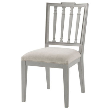 Theodore Alexander Tavel The Tristan Dining Chair - Set of 2 - Grey