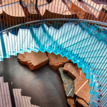Impressive glass stair treads - ARIZONA, USA