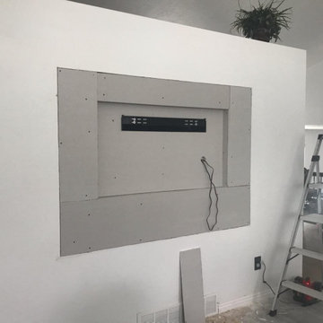 Custom in wall flush Tv mount