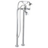 Ancona Classic Freestanding Floor Mount Clawfoot Tub Faucet with Hand Shower