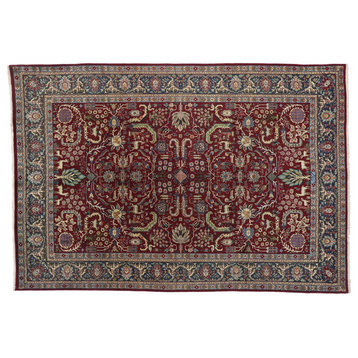 Vintage Persian Tabriz Rug, 07'02 X 10'06