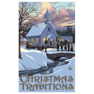 Paul A. Lanquist Christmas Traditions New England Art Print, 12"x18"