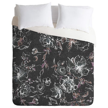 Pattern State Floral Charcoal Duvet Cover