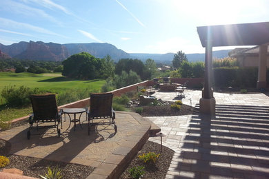 Inspiration for a contemporary backyard landscaping in Phoenix.