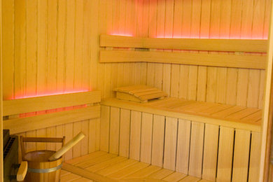 Photo of a mid-sized bathroom in Leipzig with with a sauna.