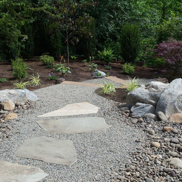 Curving Path on a Sloping Site