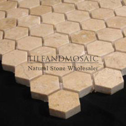 Crema Marfil Marble 1" Hexagon Mosaic Tile Polished - Products