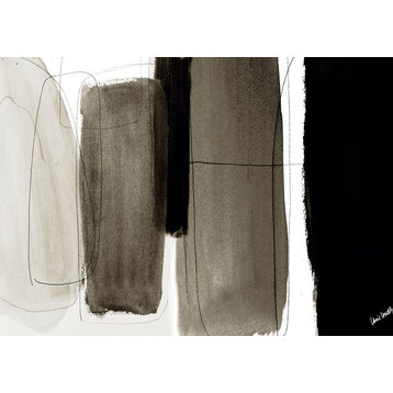 "Dark Veil Abstract" Canvas Art, 36"x24"
