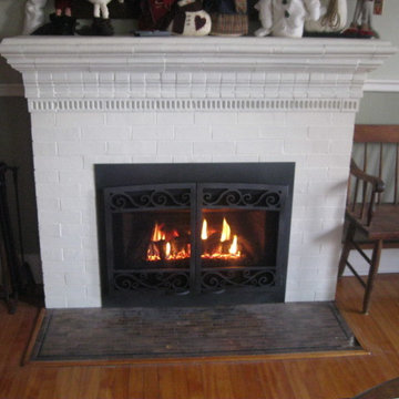 Gas fireplace inserts