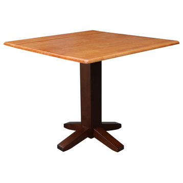 36" Square Dual Drop Leaf Dining Table