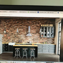 downstairs kitchen/fireplace