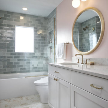 Modern Pastels Bathroom Expansion and Remodel in Mendota Heights, MN