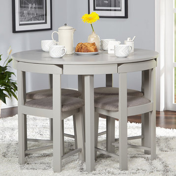 Tobey 5 Piece Dining Set, Gray