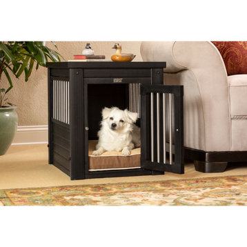 ECOFLEX® Dog Crate End Table - Espresso Large, Espresso, Small