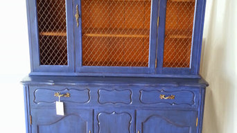 Liberty Blue 1960's China Cabinet