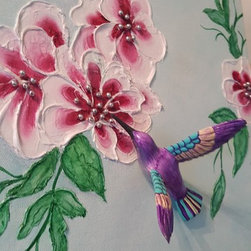 Art - 3D Hummingbird 1 - Mixed Media Art