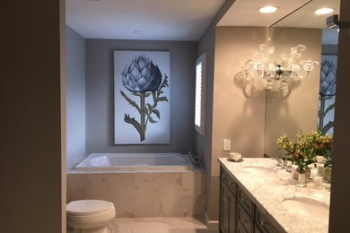 Inspiration for a transitional bathroom remodel in Jacksonville